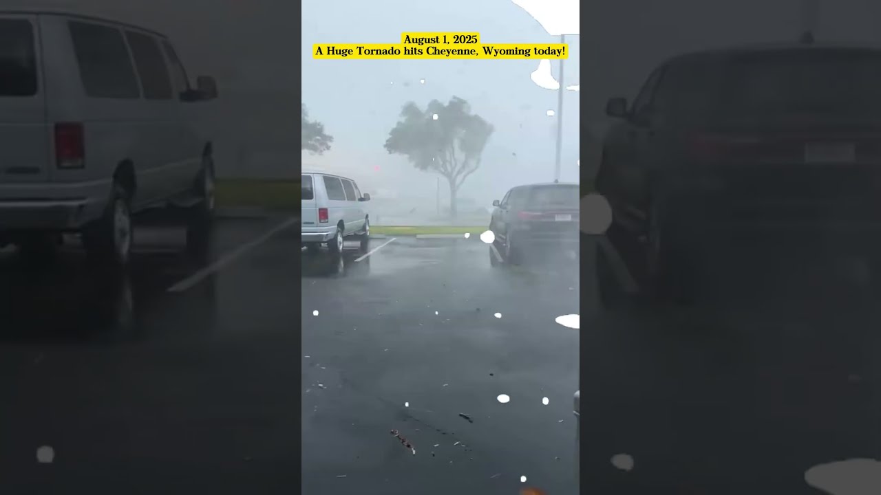 August 1 2025 A Huge Tornado Hits Cheyenne Wyoming Today Storm Rain Wind Disaster