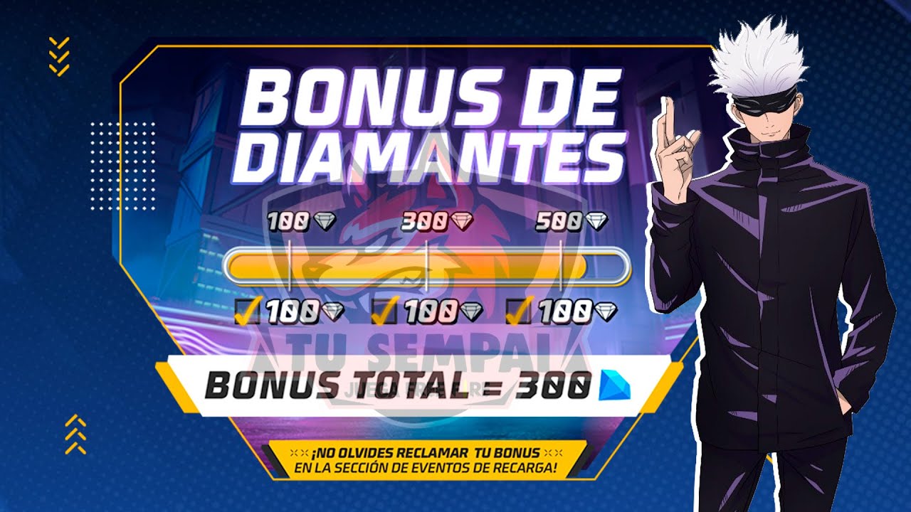 🌟RAPIDO BONUS DE DIAMANTES JUJUTSU KAISEN