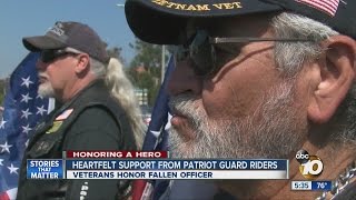 Heartfelt support from Patriot Guard riders