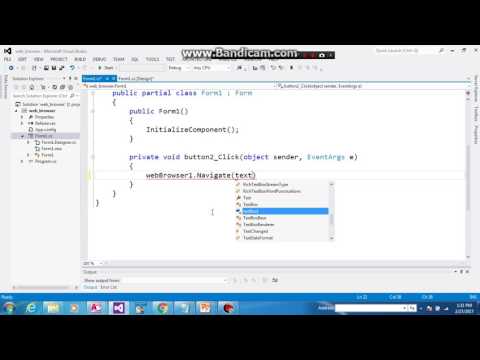 create sample Web browser like google or firefox with C#  by chyawan jalal