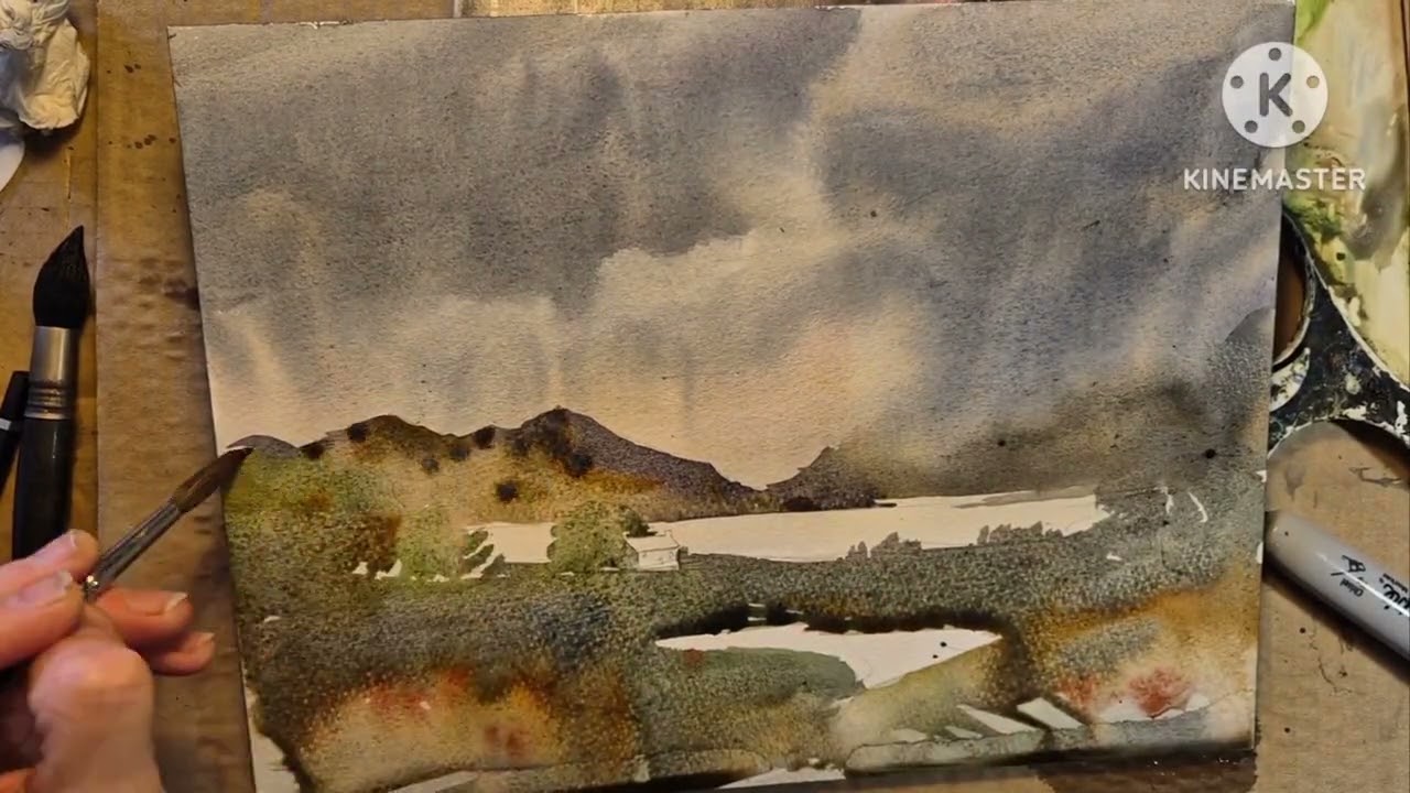 Loch Ness watercolour demo