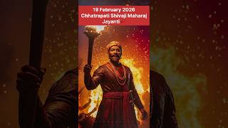 19 February 2026 Chhatrapati Shivaji Maharaj Jayanti shivajimaharajstatustrendingshortsshorts