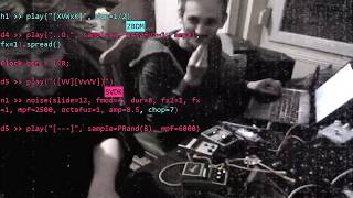 Crash Server - Connect the loops - #Livecoding with #FoxDot and Fx pedals