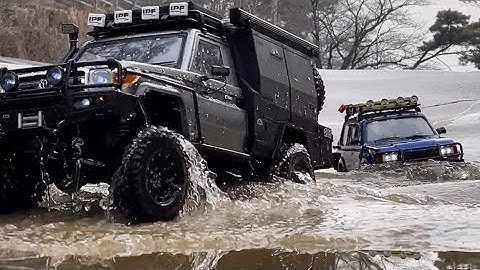 1/10 Scale RC4WD TF2&Axial SCX10 III TOYOTA LAND CRUISER Serise LC70/LC80 Off-road Trail 4X4 RC Car