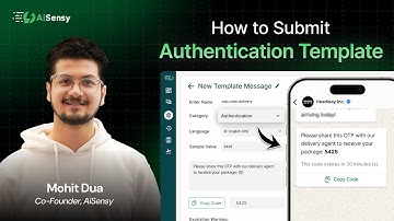 How to Submit WhatsApp authentication OTP Templates via AiSensy (Meta-Approved Method)?
