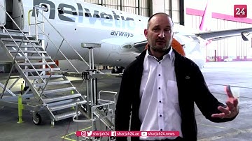 Swiss robots use UV lights to sanitize planes