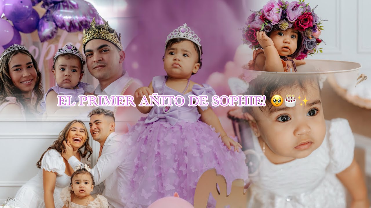 “Así celebramos el primer cumpleaños de Sophie 👑💜 | Preparativos, sesión de fotos y la fiesta soñada