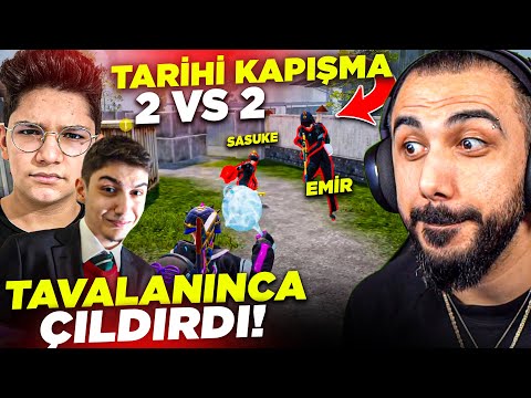 BARIŞ G VS SASUKE, EMİR! ÇILDIRTMALI 2 VS 2 ATTIK!! 😂 (EMİRİ HİÇ BÖYLE GÖRMEDİNİZ!) | PUBG MOBILE