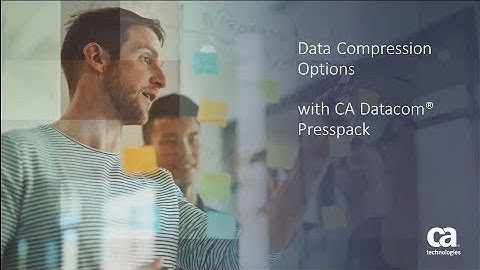 CA Datacom® Presspack: Data Compression Options