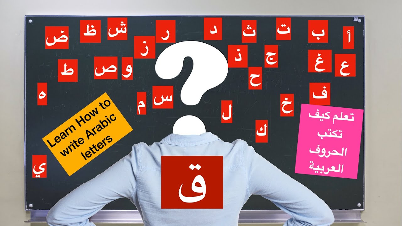 Arabic letter ق Qaf at the beginning, middle and end of the word/ حرف ق ...