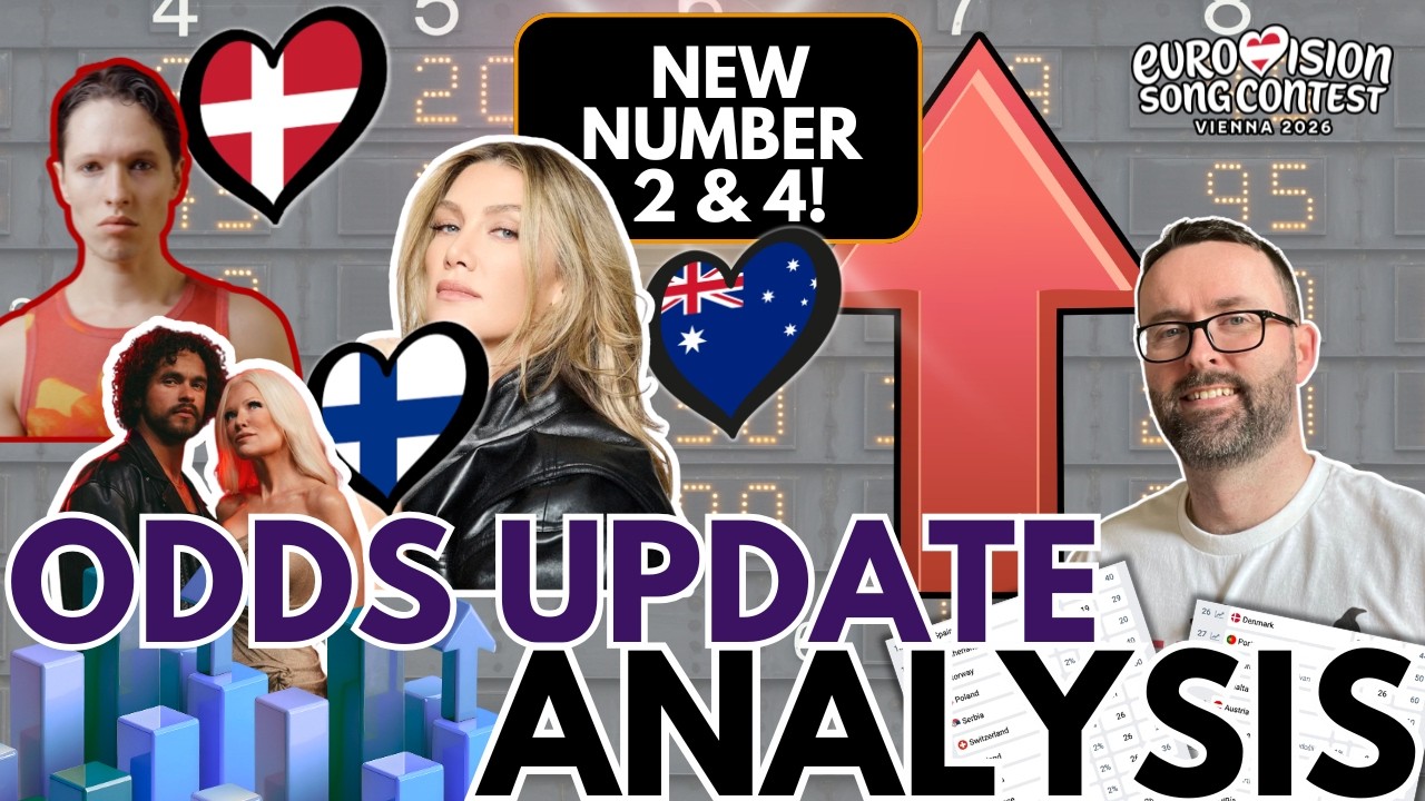 🚨📈 New 2nd place AND Top 10 country!!   Eurovision 2026 NEWS & Winning Odds!