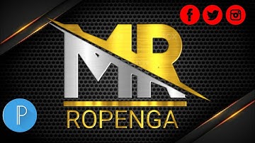 M R Logo Design On Android Phone -M R Logo In Pixellab #ropengaitacadamy