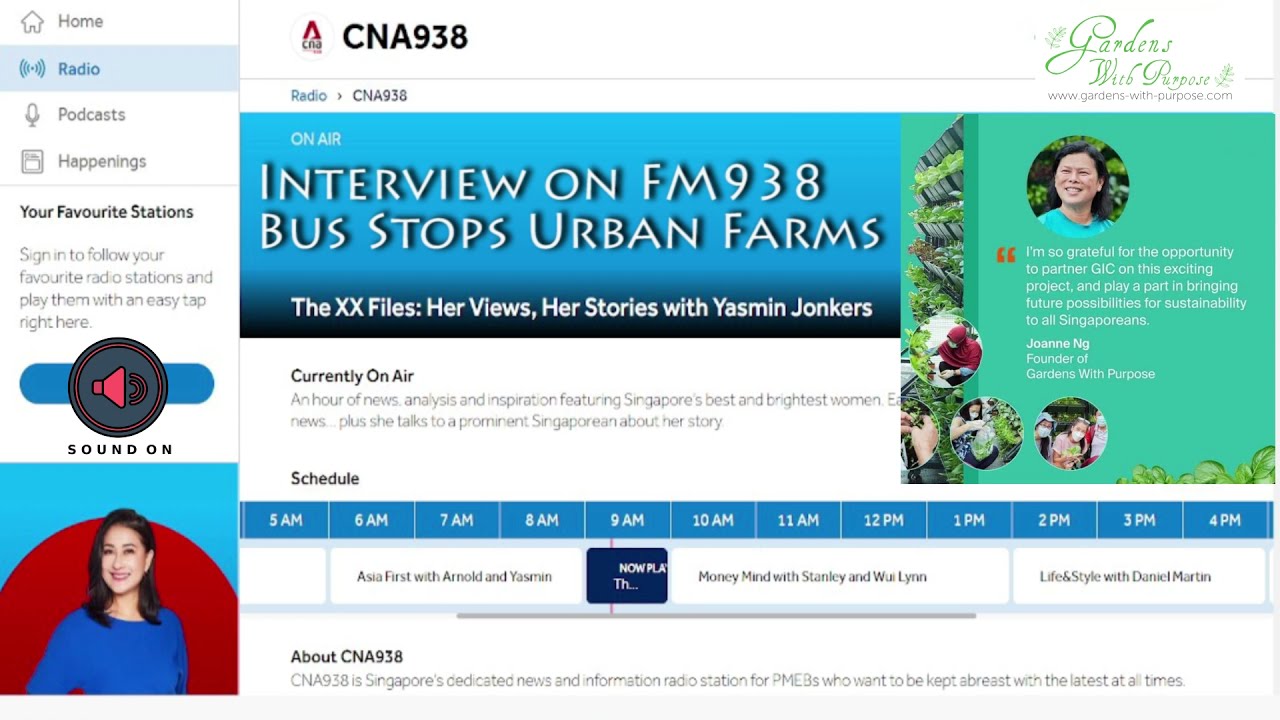 Bus Stops Urban Farm Interview on CNA FM938 (5 Jan 2022)
