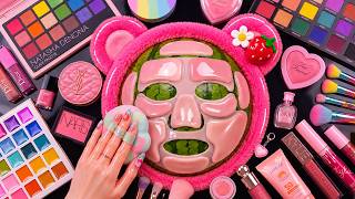 Satisfying Video How I Do Watermelon Base Makeup | Foundation Blending & Soft Tapping ASMR screenshot 4