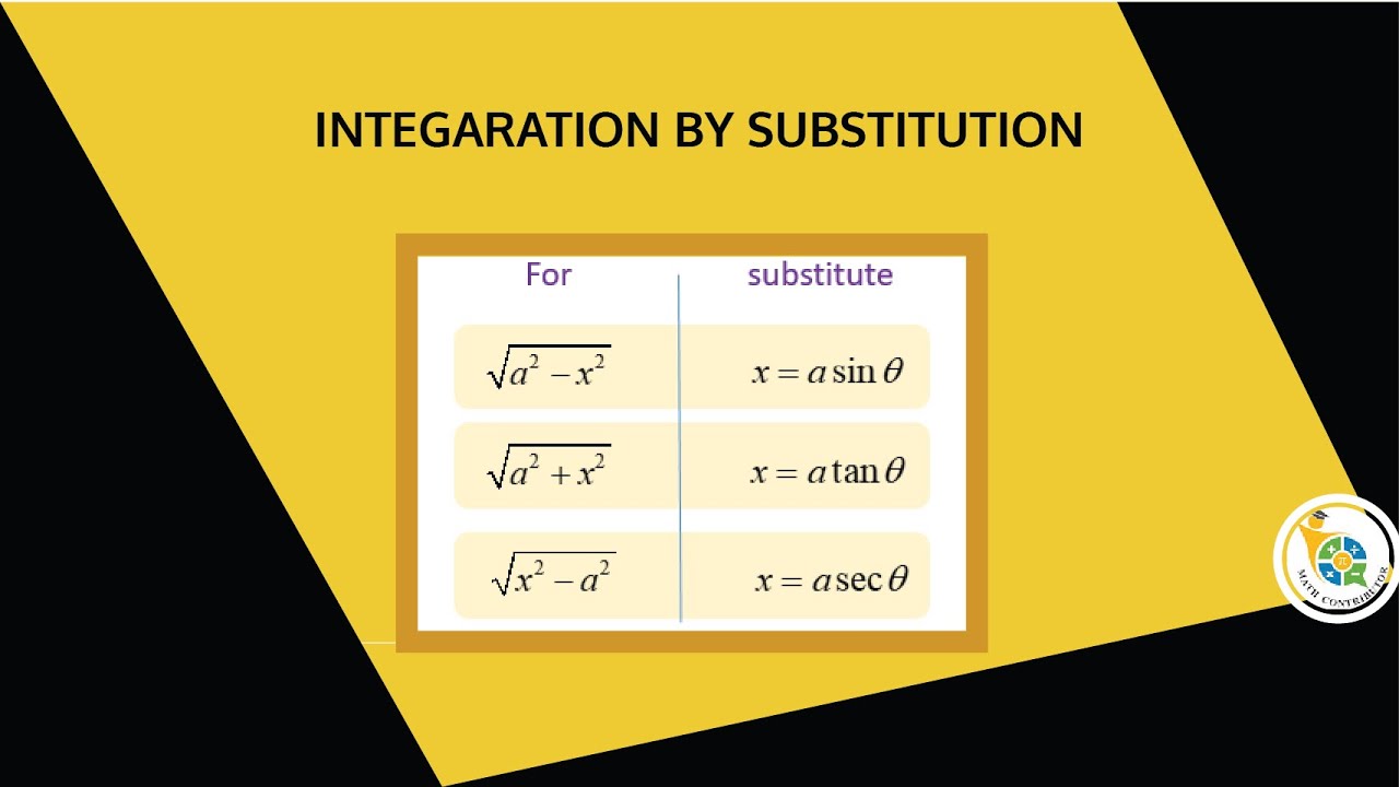 Integration By Substitution || Calculus Integration || Math Contributor ...