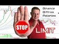 Почему люди теряют прибыль? STOP-LIMIT   на биржах BITTREX BINANCE POLONIEX !