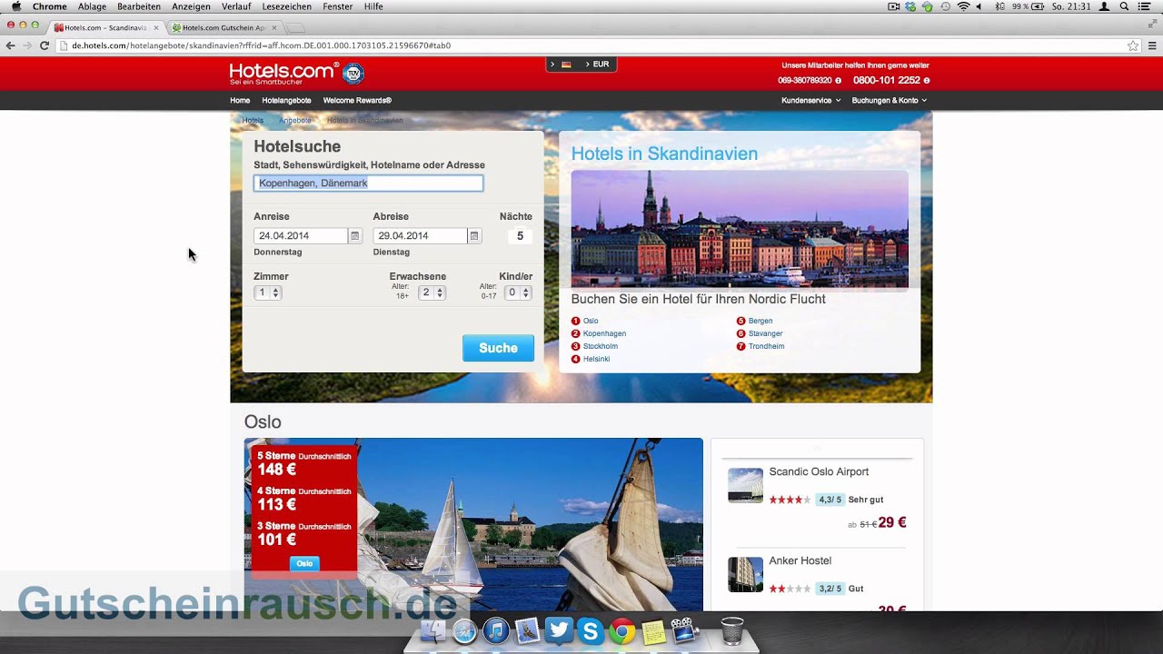 Hotels Com Gutschein Einlosen Youtube