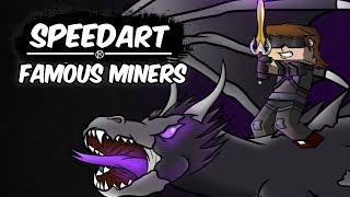 Speedart: Famous Miners E1 | SkyDoesMinecraft