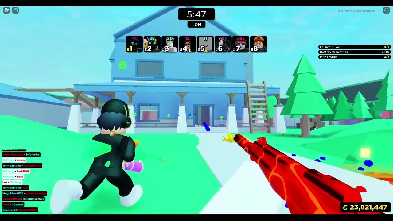 Using only VIP gun (Roblox Big Paintball)