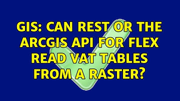 GIS: Can REST or the ArcGIS API for Flex read VAT tables from a Raster? (2 Solutions!!)