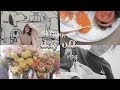 DAY OFF VLOG// フラワーレッスン, costcoでモーニングプレート, そしてpeanuts dinerデート💛🐶|mimifilm