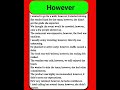 Sentences Using However English Spokenenglish Dailyenglish Learnenglish 