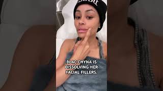 Blac Chyna Is Dissolving Her Facial Fillers. #fillers #blacchyna #plasticsurgery