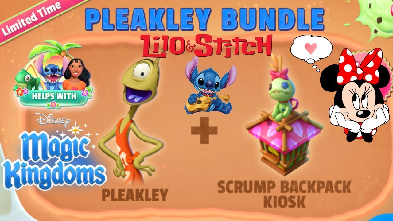 beautycon Welcome Pleakly! LILO & STITCH Event STARTED! Disney Magic Kingdoms | Gameplay Walkthrough Ep.163