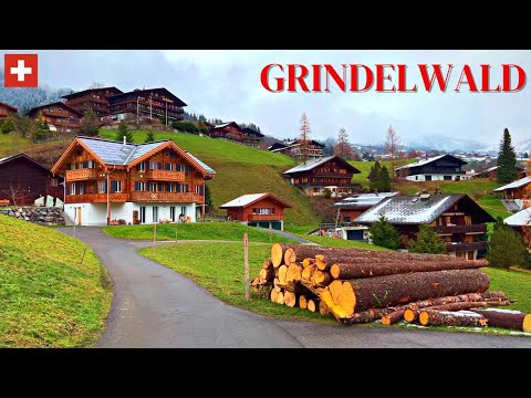 4K Dreamland Switzerland Grindelwald Valley Village Jungfrau Region 