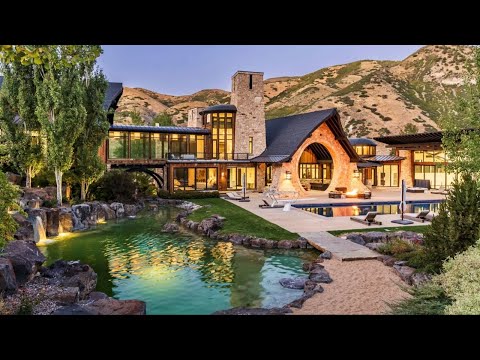 $43 MILLION UTAH MEGA MANSION TOUR | 30-Acre Estate with Indoor Courts, Climbing Wall & Private Pond