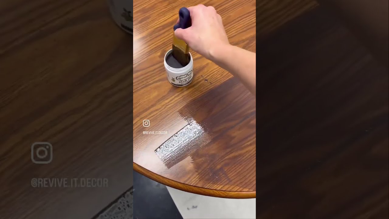 No Sanding With Rethunk Junk Stain Top 3 Fast Steps 1 Prep 2 Tuff Reviveitdecor Com