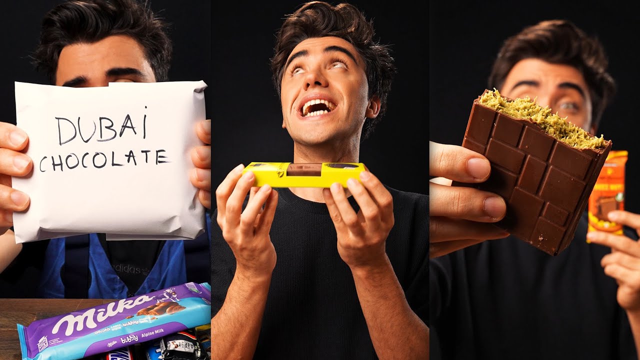Лучшее из моего дубайского шоколада TIKTOK Mukbang ASMR, подборка
