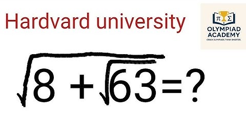Harvard Entrance Exam Question | A Nice Math Olympiad Algebra Tricks