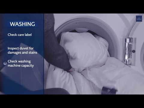 Washing Instructions How To Wash And Dry A Silk Duvet Youtube