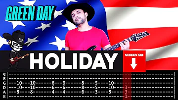 【GREEN DAY】[ Holiday ] cover by Masuka | LESSON | GUITAR TAB