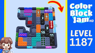 Color Block Jam Level 1187 Solution Walkthrough