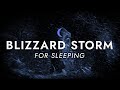 Blizzard Storm Sounds for Sleeping - Dimmed Screen | Relaxing Sleep - Winter Storm, Snow Storm