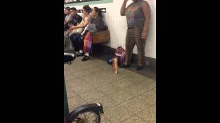 Halo Beyonce Cover by Silvia Jhony in New York Subway
