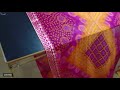 Womens Pink Georgette Printed Saree with Blouse piece