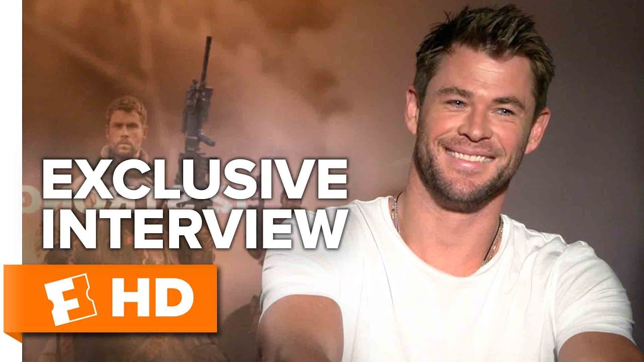 How Michael Peña Met Chris Hemsworth's Wife - 12 Strong (2018) Interview | All Access