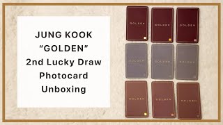 BTS / 開封動画】JUNG KOOK ジョングク GOLDEN 2nd Lucky Draw