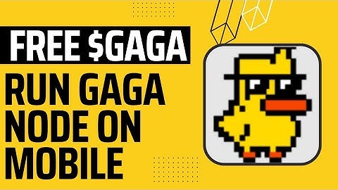 Free gaga tokens | how to run a node