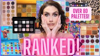 RANKING ALL OF THE PALETTES I TRIED IN 2023 FROM WORST TO BEST! | Eyeshadow Palette Ranking