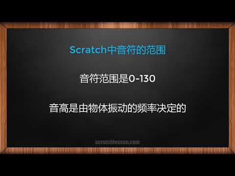 Scratch中文教程音乐篇 - 1.3 Scratch音符的范围