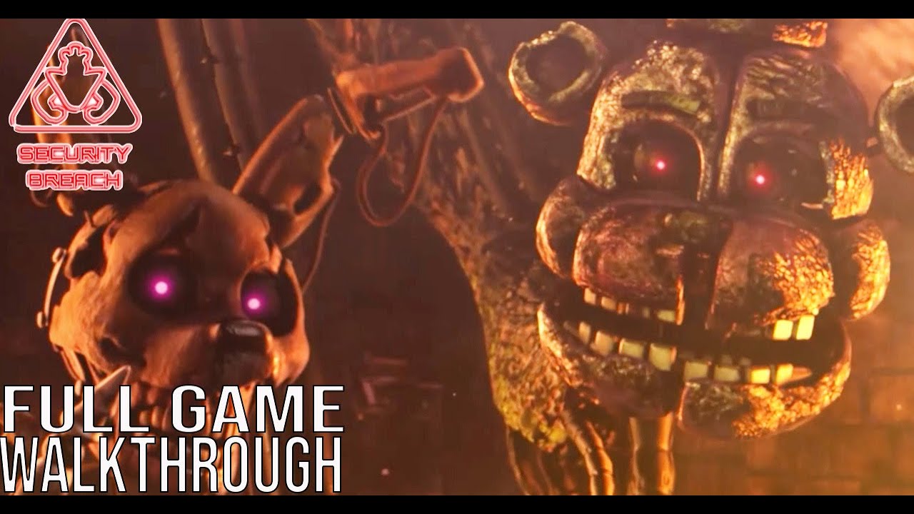 Five Nights at Freddy's: Security Breach - Full Game Walkthrough (All Paths  + ALL ENDINGS) 