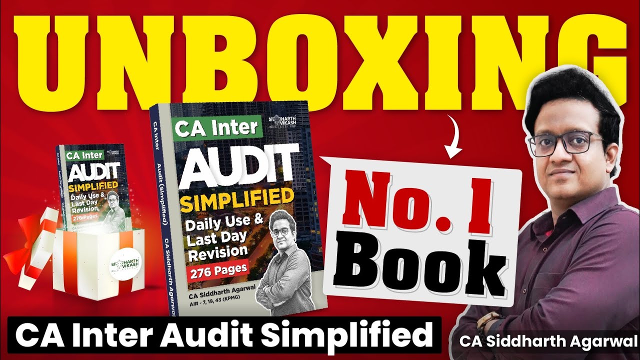 Unboxing New Audit Book | CA Siddharth Agarwal - YouTube