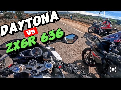 DAYTONA 675 Vs ZX6R 636 Largada - YouTube
