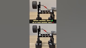 Inphase - Out of Phase Universal Joints #lego #legotechnic #mechanical #mechanism #diy #creative