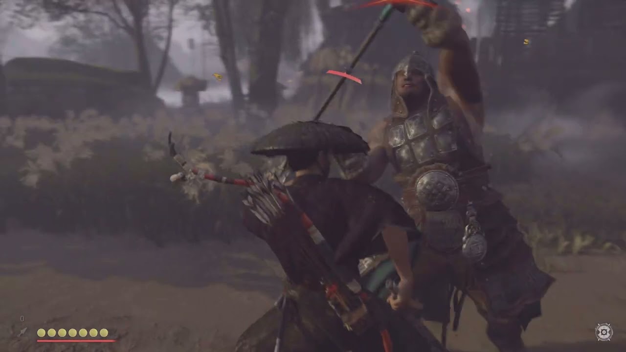 Ghost of Tsushima: Numata settlement, using Ronin stealth attire