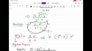 Projection matrices and their properties with examples